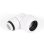 Alphacool Eiszapfen 16mm HardTube Racor de Compresión Giratorio 90º G1/4 Blanco