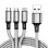 Klack Cable 3 En 1 Universal MicrouUSB/Lightning/USB-C Gris