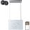 Ciarra AW4850W Hotte aspirante Pinnacle Island 48 cm A+++ Marbre Blanc