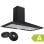 Ciarra AW9201B Campana Extractora Decorativa de Pared 90cm A++ Negra