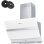 Ciarra AW6736NW Hotte aspirante décorative inclinée 60 cm A+++ Blanc