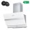 Ciarra AW6736NW Hotte aspirante décorative inclinée 60 cm A+++ Blanc