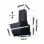 Ciarra AW6736NB Dekorative Schrägdunstabzugshaube, 60 cm, A+++, Schwarz