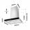Ciarra AW6102S Hotte aspirante décorative linéaire 60 cm A+++ Acier inoxydable