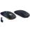Kinsi A2 Ratón Silencioso Iluminado RGB Recargable Negro