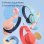 Kinsi Bobo-1 Auriculares Infantiles con Cable/Inalámbrico con Ranura para Insertar Tarjeta TF Azules