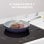 Ciarra Beyond Batterie de Cuisine 7 Pièces Casseroles à Induction 20/24/26/28 cm Bleu