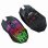 Kinsi AL-6307 Ratón Óptico Gaming Inalámbrico RGB 1600DPI Esqueleto Negro