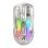 Kinsi X2 Ratón Óptico Gaming Inalámbrico RGB 2400DPI Transparente Blanco