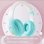 Kinsi B39M Auriculares Inalámbricos Bluetooth RGB Cian