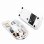 Kinsi M233 Ratón Inalámbrico Transparente Blanco