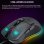 Kinsi G590 Ratón Gaming Mecánico RGB 7200DPI Negro