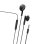 Auriculares Myway MWHPH0019 con cable Jack 3.5 mm para llamadas y música negros