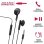Auriculares Myway MWHPH0019 con cable Jack 3.5 mm para llamadas y música negros