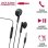 Auriculares Myway MWHPH0019 con cable Jack 3.5 mm para llamadas y música negros