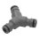 Conector de 3 vias Gardena 2934-20 para mangueira cinza