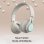Kinsi BT06C Auriculares Inalámbricos Bluetooth Infantiles Student Music Sync Glow Blancos