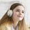 Kinsi BT06C Auriculares Inalámbricos Bluetooth Infantiles Student Music Sync Glow Blancos