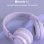 Kinsi BT06C Auriculares Inalámbricos Bluetooth Infantiles Student Music Sync Glow Blancos