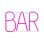 Forever Neon Led Bar Pink Bat Letrero de Neón BAR con USB