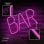 Forever Neon Led Bar Pink Bat Letrero de Neón BAR con USB