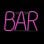 Forever Neon Led Bar Pink Bat Letrero de Neón BAR con USB