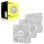 Ventola PWM supplementare Corsair RS120 in confezione tripla da 120 mm bianca