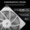Corsair RS140 Pack Doble Ventilador Suplementario PWM 140mm Blanco