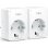 TP-Link Tapo P100 Pack 2 Enchufes Inteligentes para Hogar 2990W Blancos