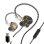 Kinsi H818 Auriculares de Botón InEar Negros/Dorados