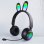 Kinsi ST-81M Auriculares Inalámbricos Bluetooth con Orejas de Conejo Negros