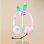 Kinsi ST-81M Auriculares Inalámbricos Bluetooth con Orejas de Conejo Rosas