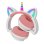 Kinsi STN27 Auriculares Inalámbricos Bluetooth RGB Unicornio Rosas