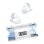 Kinsi T36 Auriculares Inalámbricos Bluetooth con Pantalla Digital Blancos