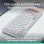 Logitech Pop Icon Keys teclado Inalámbrico Bluetooth Blanco