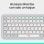 Logitech Pop Icon Keys teclado Inalámbrico Bluetooth Blanco