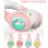 Kinsi ZW-050 Auriculares Inalámbricos Bluetooth Infantiles Luz Led de Colores Negros