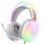 Kinsi X25 Auriculares Gaming Iluminación Dinámica Blancos