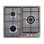 Jocel JP3GI008930 Placa Encastrable a Gas 3 Zonas Acero Inoxidable