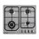 Jocel JP4GI008923 Placa a Gas 4 Quemadores Acero Inoxidable