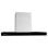 Jocel JCEID90-007575 Campana Decorativa de Isla A 90cm Cristal Negro