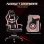 Vinsetto Silla Gaming Basculante con Altura Ajustable y Reposacabezas Rosa