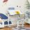 Homcom Juego de Escritorio y Silla Niños con Altura Ajustable y Mesa Inclinable