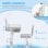 Homcom Juego de Escritorio y Silla Niños con Altura Ajustable y Mesa Inclinable