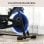 Homcom A90-146V01BU Bicicleta Estática con Resistencia Regulable Pantalla LCD Azul