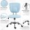 Vinsetto Silla de Oficina con Altura Ajustable e Inclinación Azul