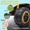 Homcom Quad Eléctrico con 2 Motores, Faros, Bocina para Niños 3-5 Años Amarillo