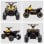 Homcom Quad Eléctrico con 2 Motores, Faros, Bocina para Niños 3-5 Años Amarillo