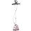 Homcom Plancha de Vapor Vertical con Temperatura Ajustable 1.4L 1800W Rosa
