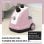Homcom Plancha de Vapor Vertical con Temperatura Ajustable 1.4L 1800W Rosa